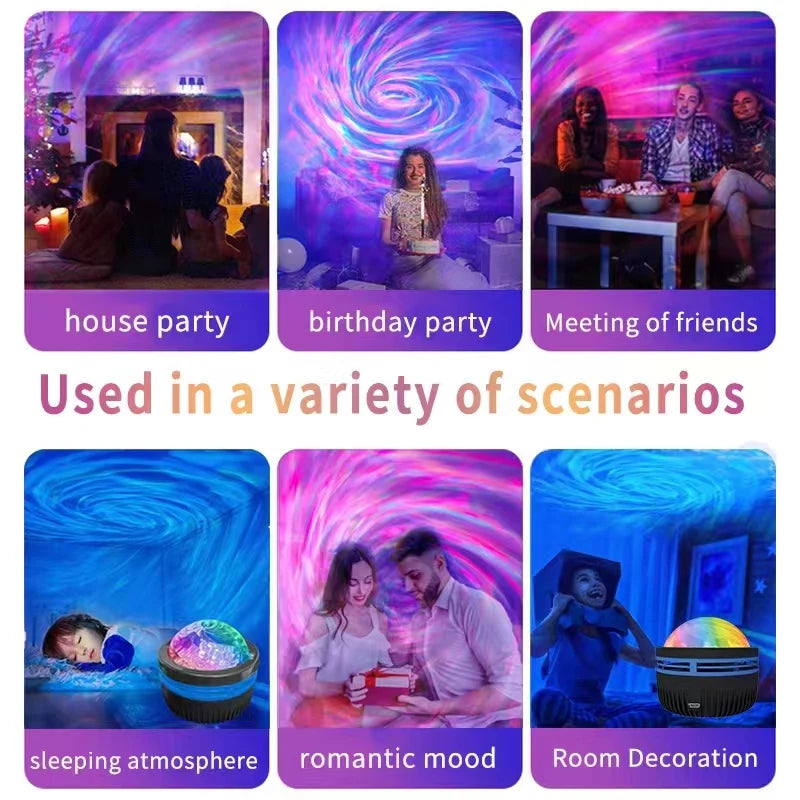 Colorful LED Galaxy Sky Projector