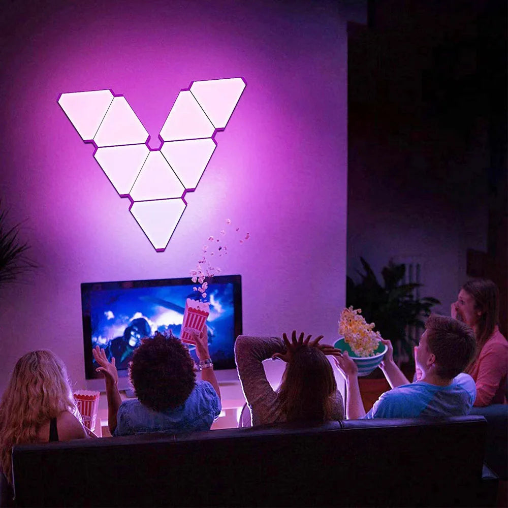 RGB Triangular Quantum Wall Lamp