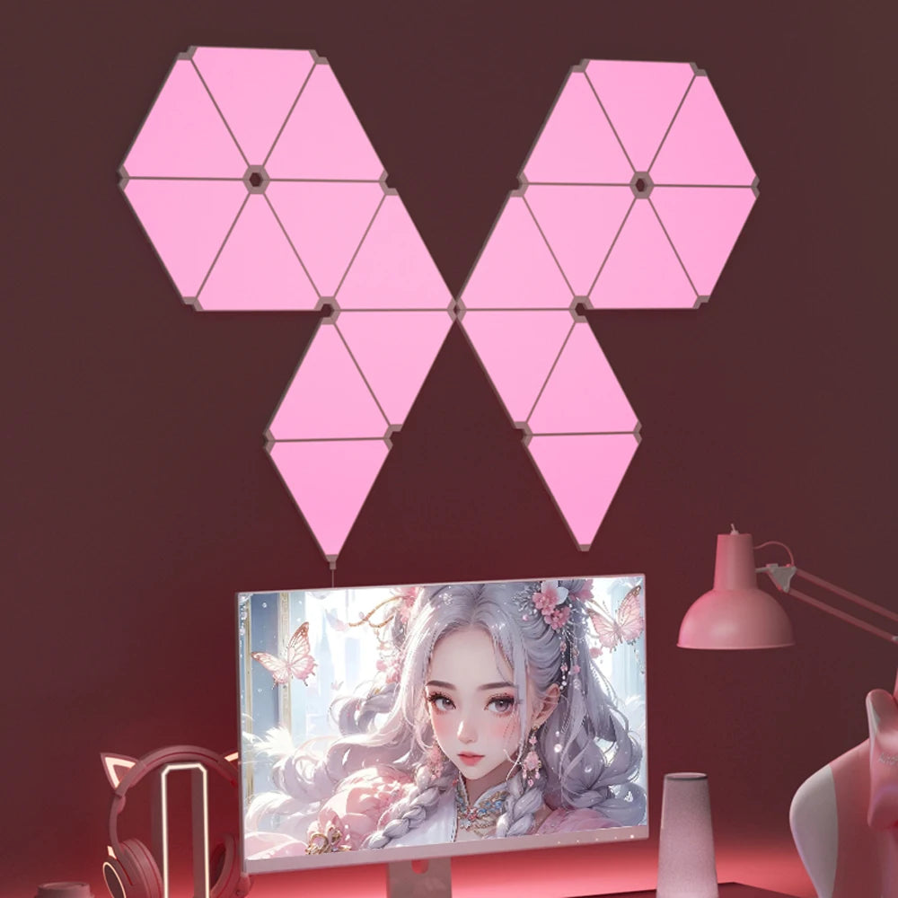 Smart RGB Quantum Triangle Wall Light