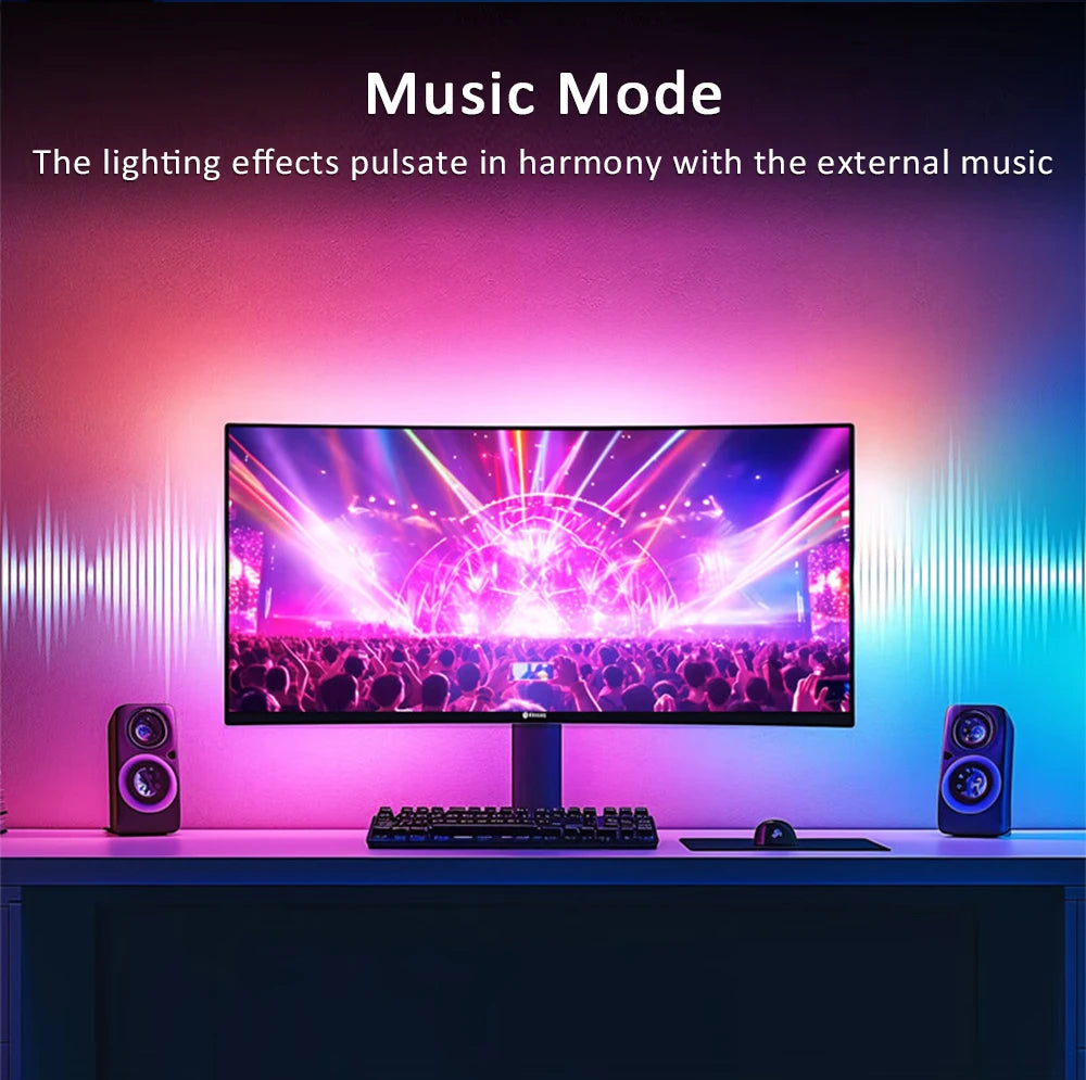 USB RGB Monitor LED Light Strip