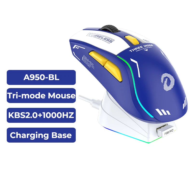 Tri-Mode RGB Gaming Mouse with Charging Base