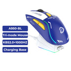 Tri-Mode RGB Gaming Mouse with Charging Base