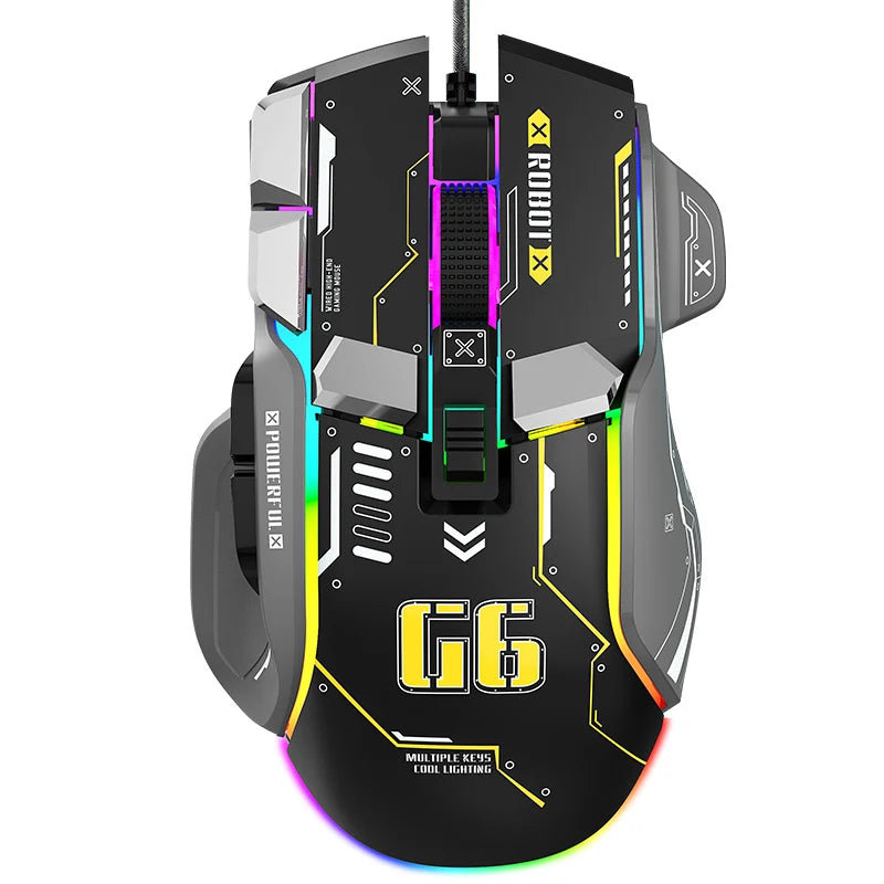 Wired RGB Macro Programmable Gaming Mouse