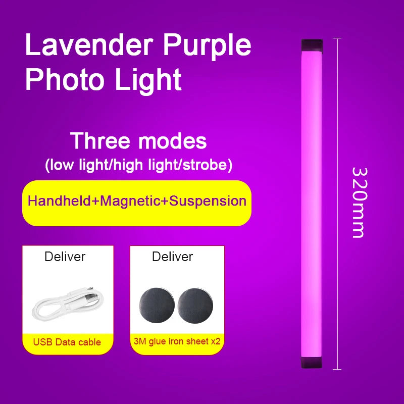 Handheld LED Video Light Wand Stick Lamp
