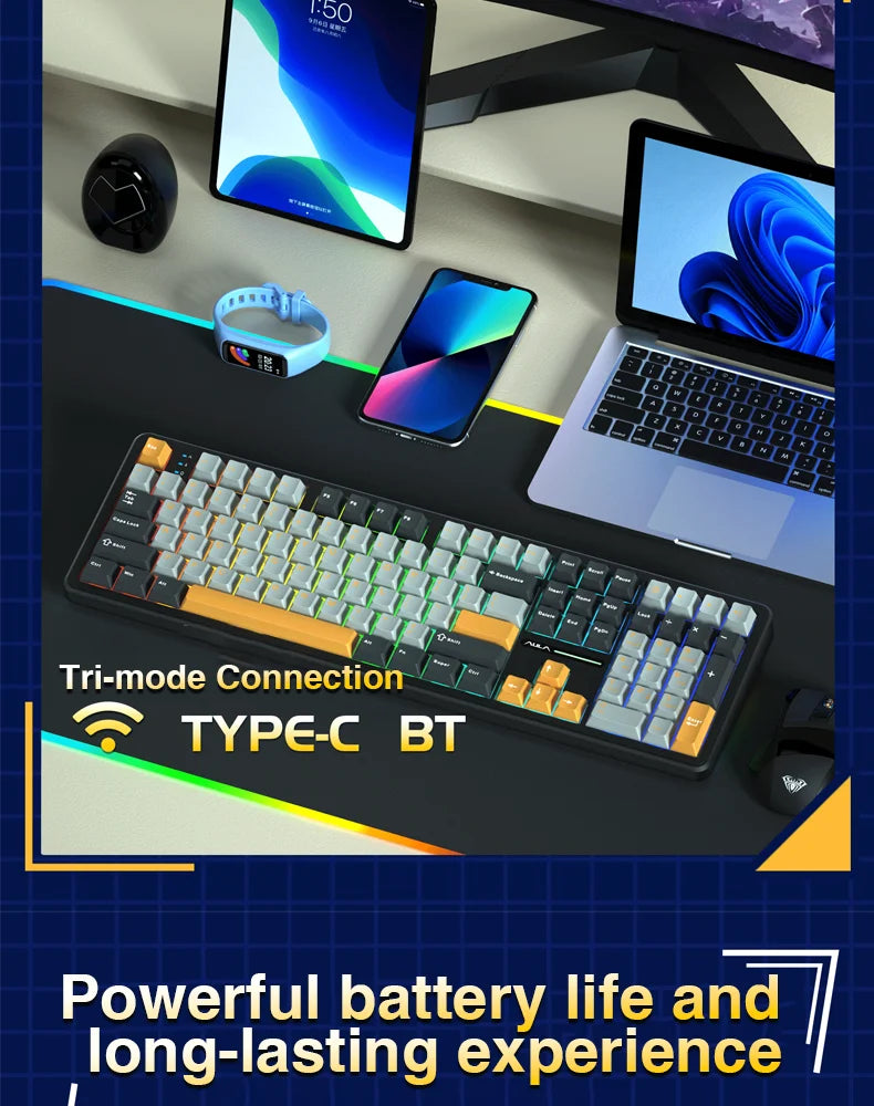 100% Layout RGB Mechanical Gaming Keyboard