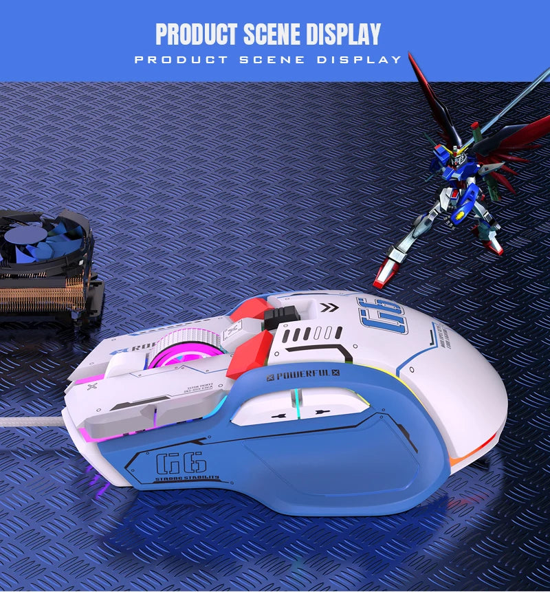Wired RGB Macro Programmable Gaming Mouse