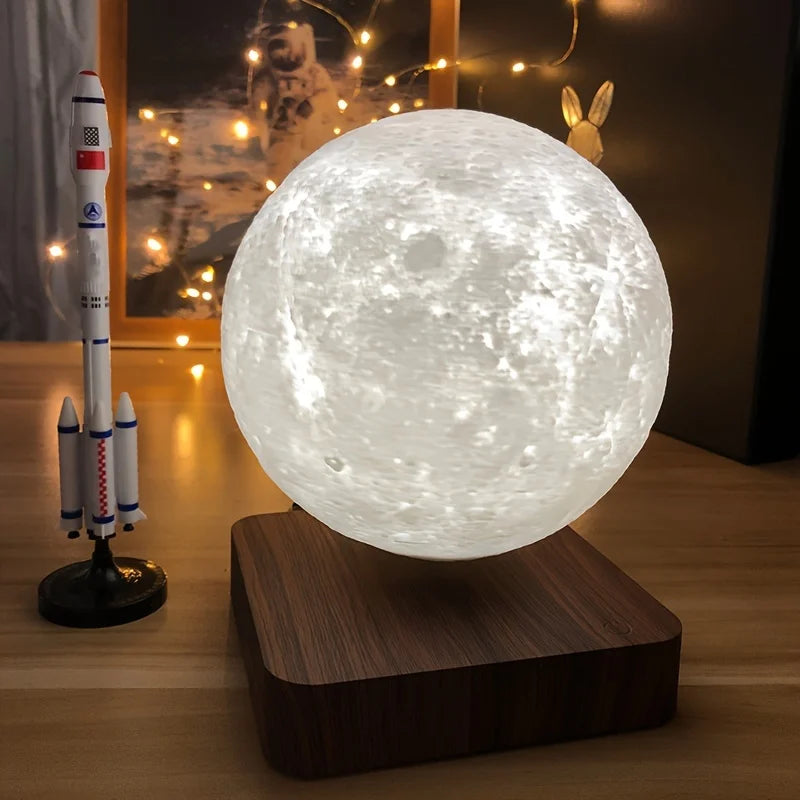 Levitating 3D Moon LED Table Lamp