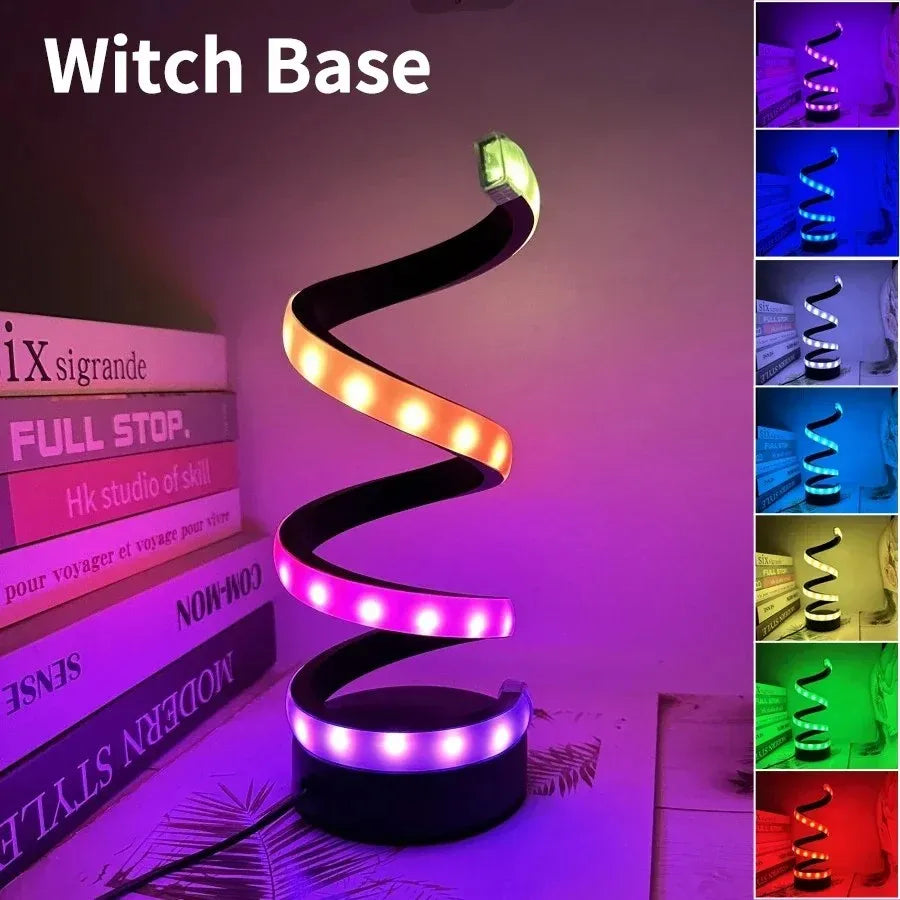 Spiral LED Dimmable Table Lamp