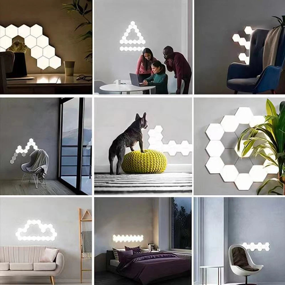 RGB Hexagonal Quantum Lamp LED Smart Wall Panels Light