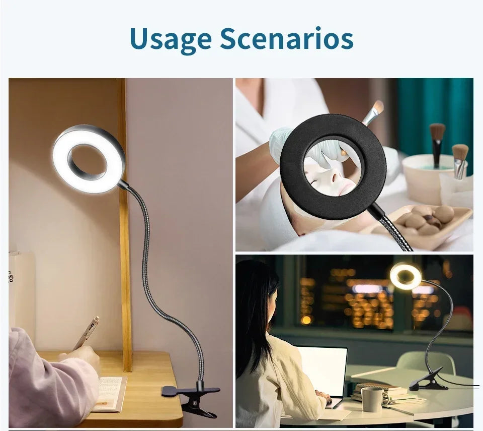 LED USB Clip-On Desk Lamp
