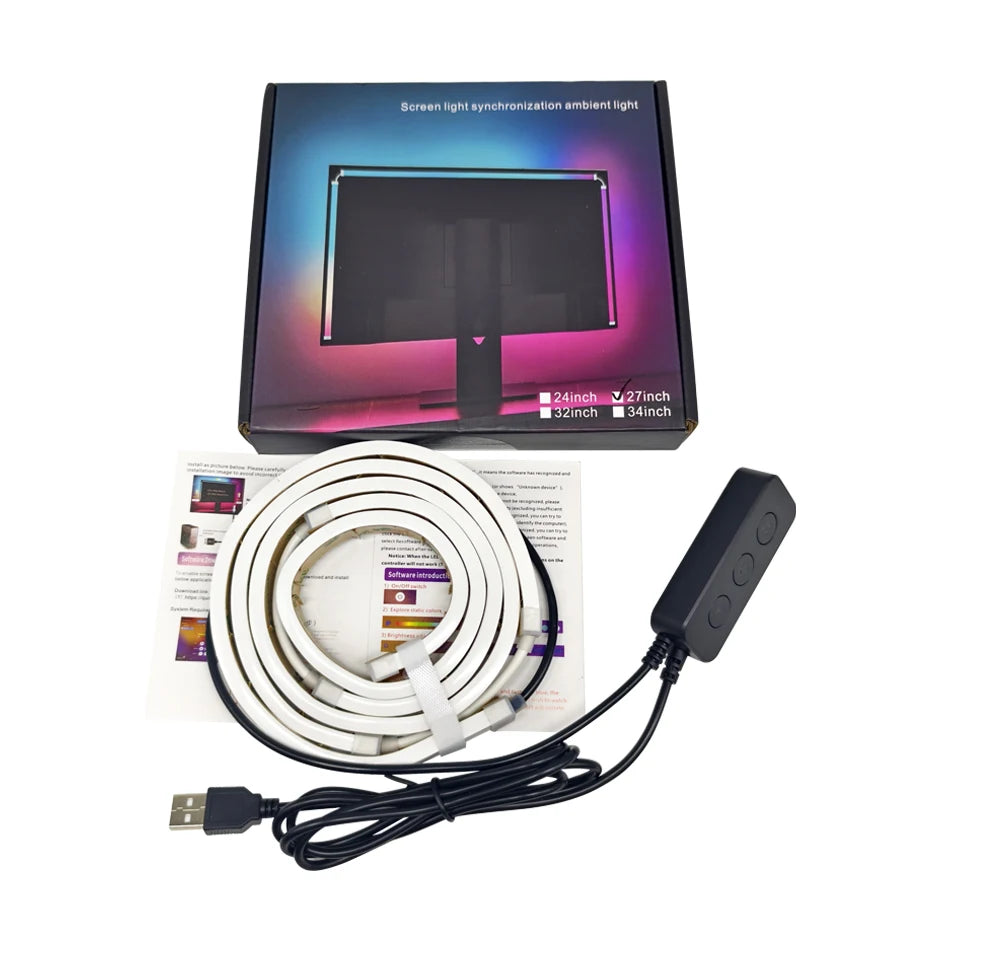 USB RGB Monitor LED Light Strip