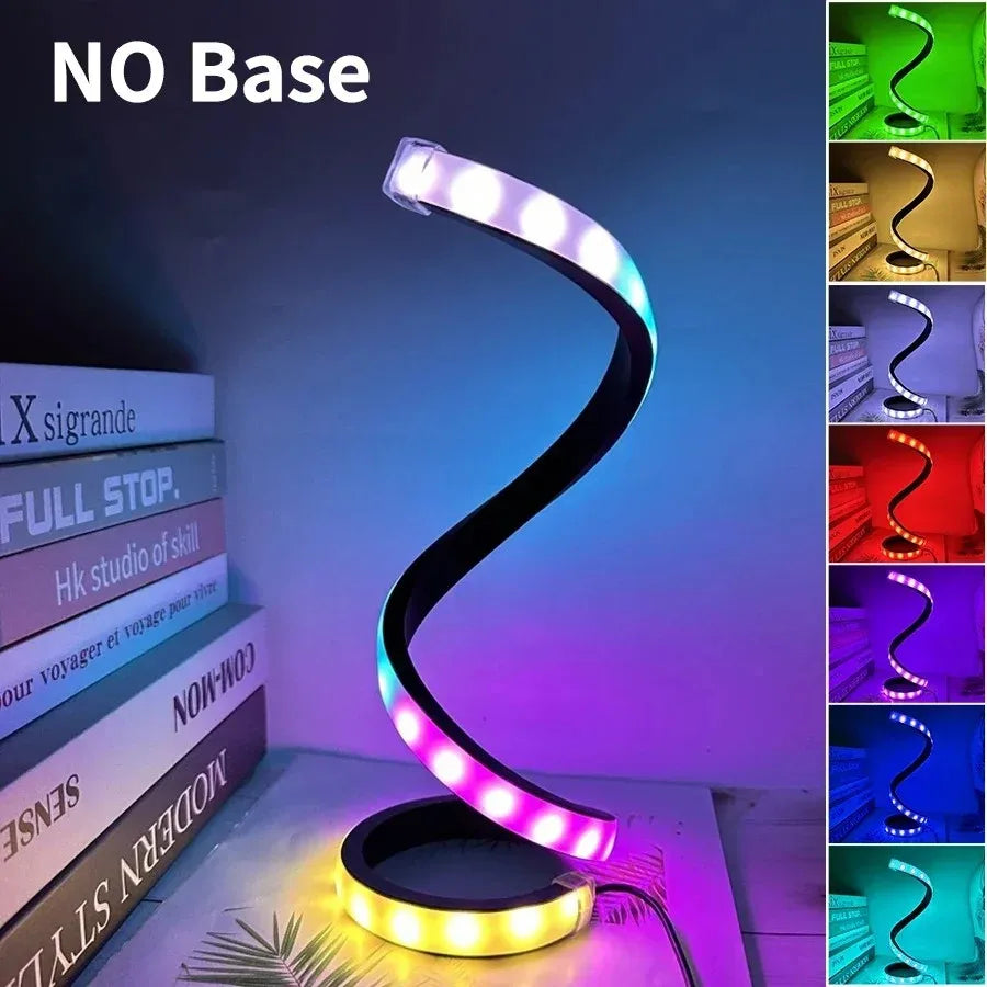 Spiral LED Dimmable Table Lamp