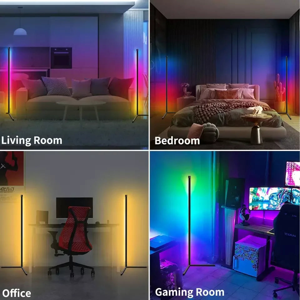 Smart RGBIC Corner Floor Lamp