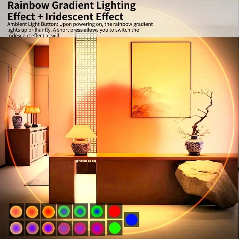 RGB Gradient Motion Sensor Wall Lamp