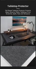 Large Wool Felt Desk Mouse Pad Protector Mat