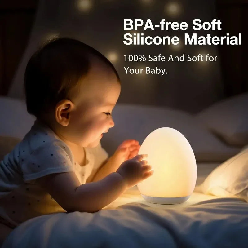 Portable RGB Egg-Shaped Night Lamp