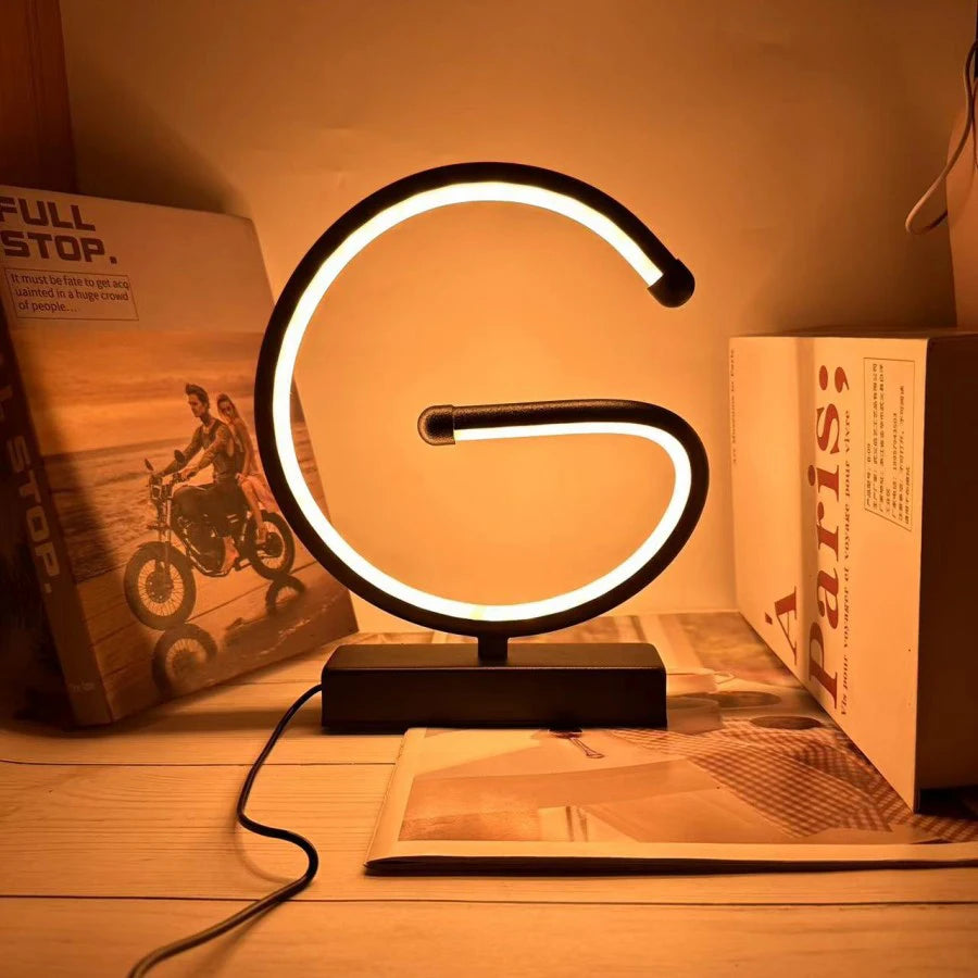 Spiral LED Dimmable Table Lamp