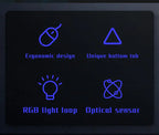 Ergonomic 4-Button RGB Gaming Mouse
