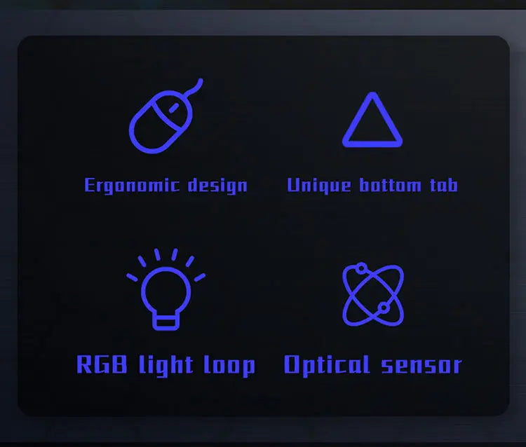 Ergonomic 4-Button RGB Gaming Mouse