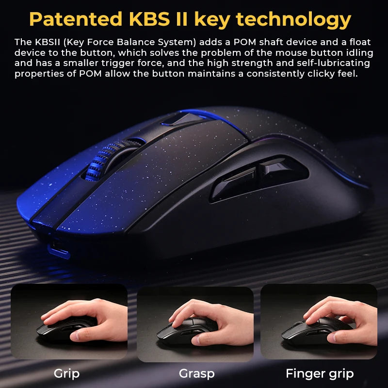 Tri-Mode RGB Gaming Mouse with Charging Base