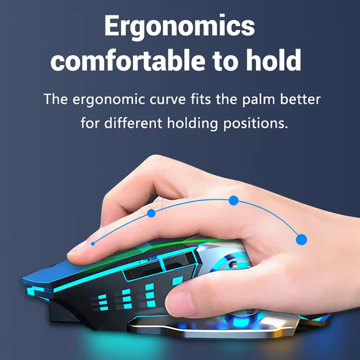 2.4G USB Bluetooth Rechargeable Wireless Mouse