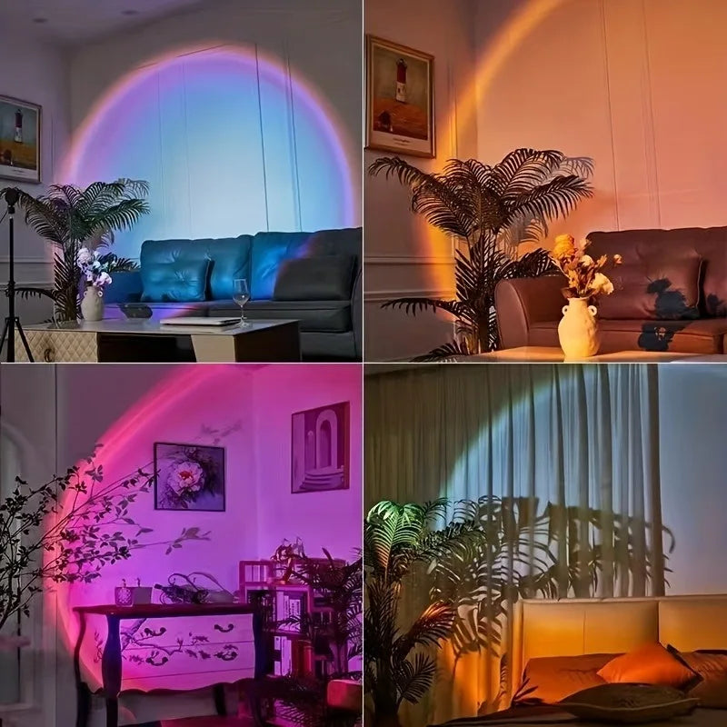 Vibrant Sunset Projection Lamp