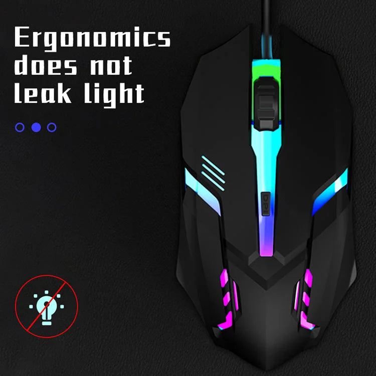 Ergonomic 4-Button RGB Gaming Mouse