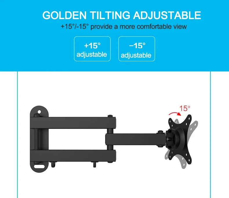 Tiltable 360° TV Wall Mount Bracket