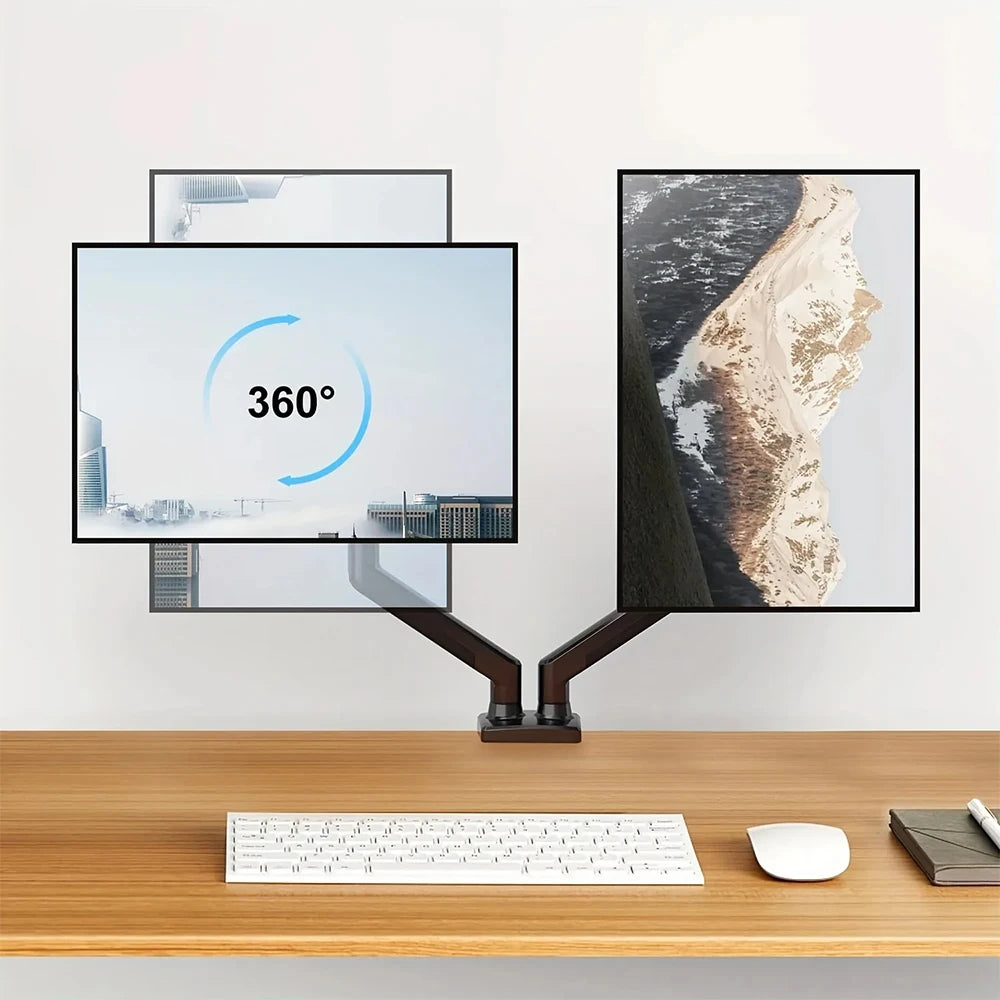Dual Monitor Mechanical Arm Desk Mount