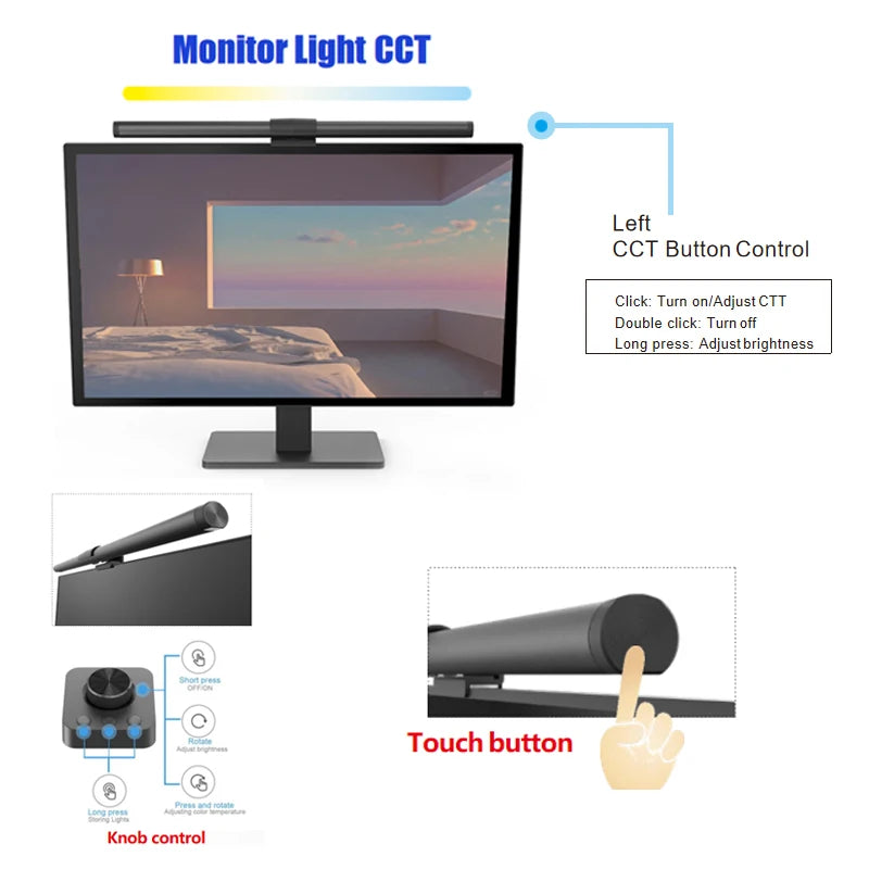 RGB Displays Monitor Light Bar