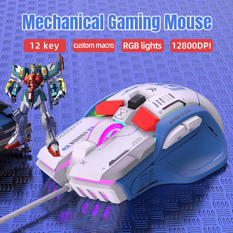 Wired RGB Macro Programmable Gaming Mouse