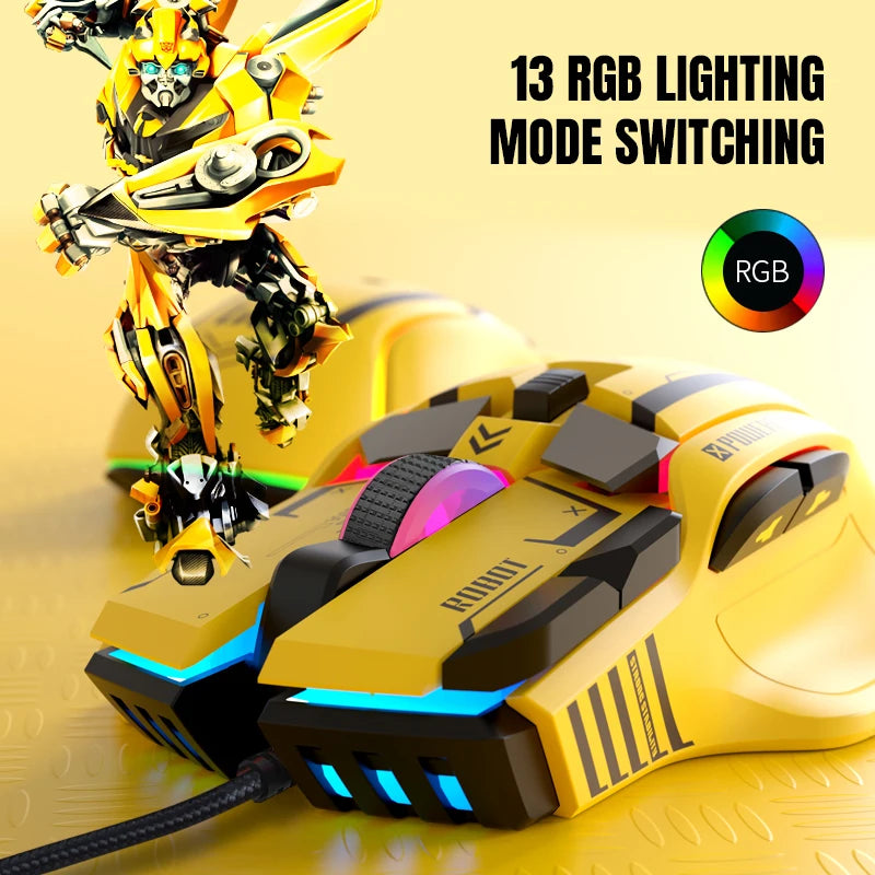 Wired RGB Macro Programmable Gaming Mouse