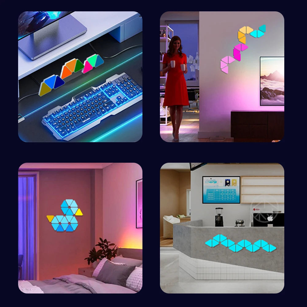 Smart RGB WiFi Triangle Wall Light