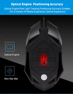 Ergonomic 4-Button RGB Gaming Mouse
