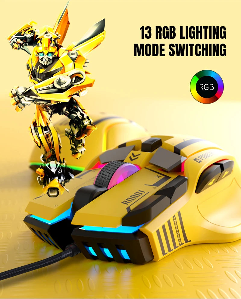 Wired RGB Macro Programmable Gaming Mouse