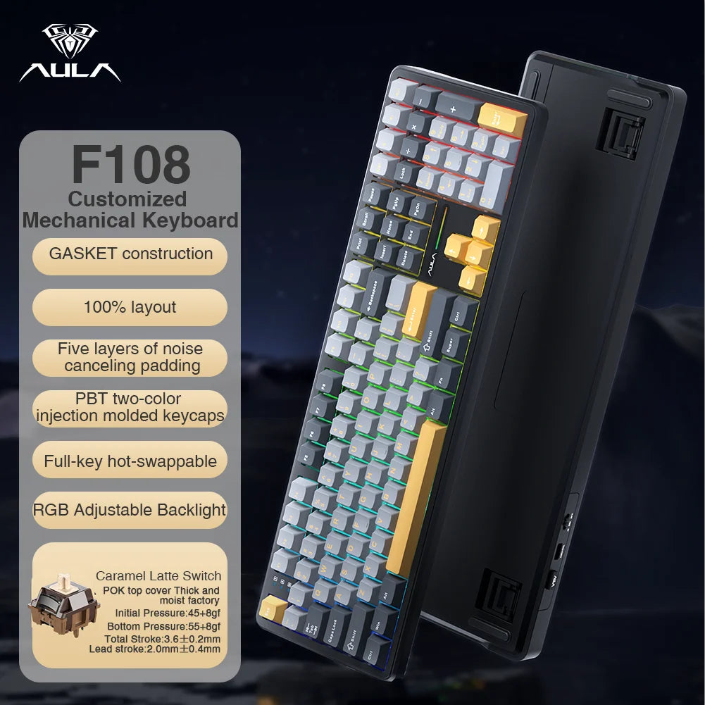 100% Layout RGB Mechanical Gaming Keyboard
