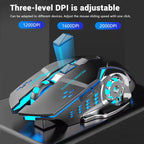 2.4G USB Bluetooth Rechargeable Wireless Mouse