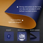Waterproof PU Leather Large Gaming Desk Mouse Pad