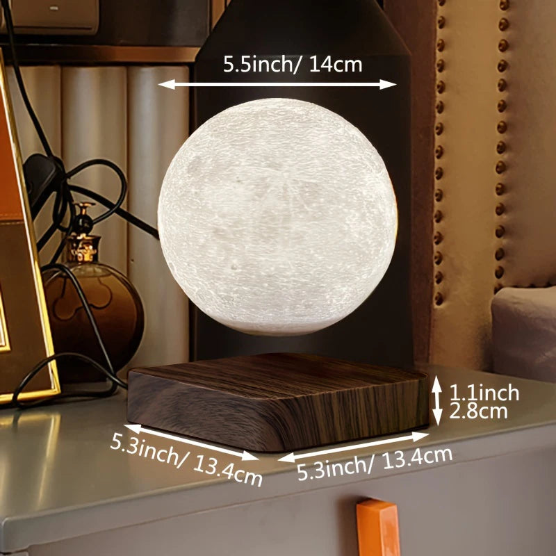 Levitating 3D Moon LED Table Lamp