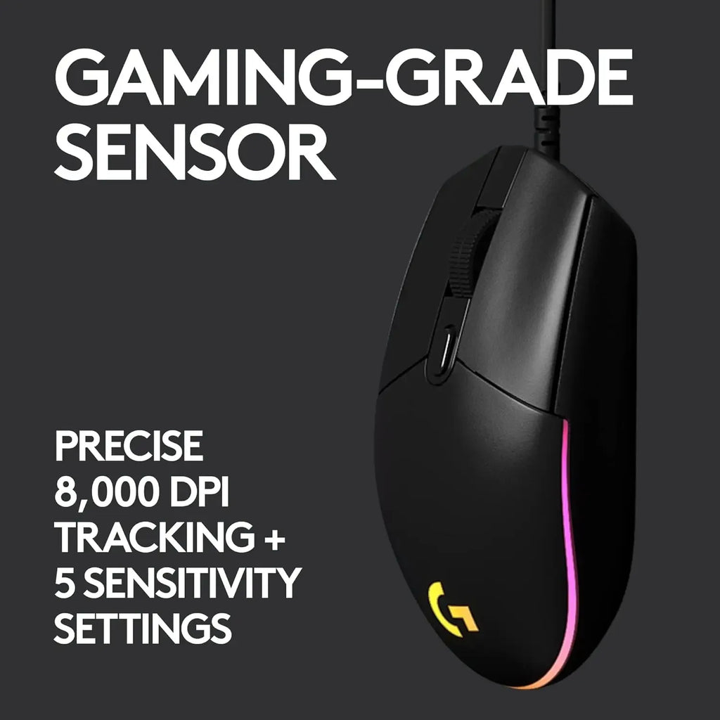 Logitech G102 RGB Gaming Mouse with 6 Buttons