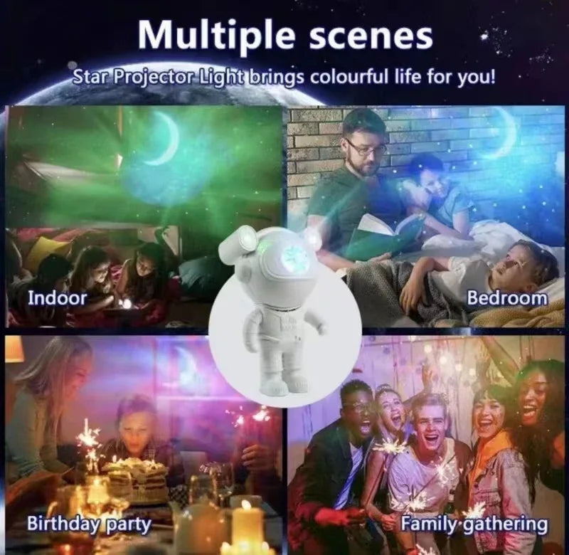 Bluetooth Astronaut Galaxy Star Projector
