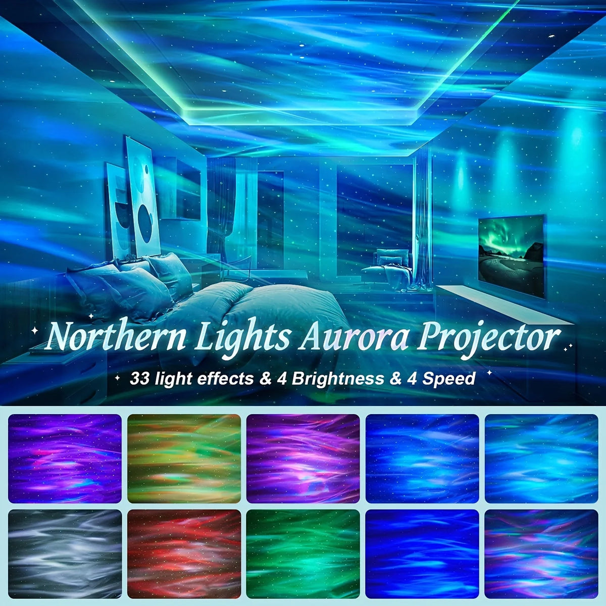 USB 360° Rotating Galaxy Projector Lamp