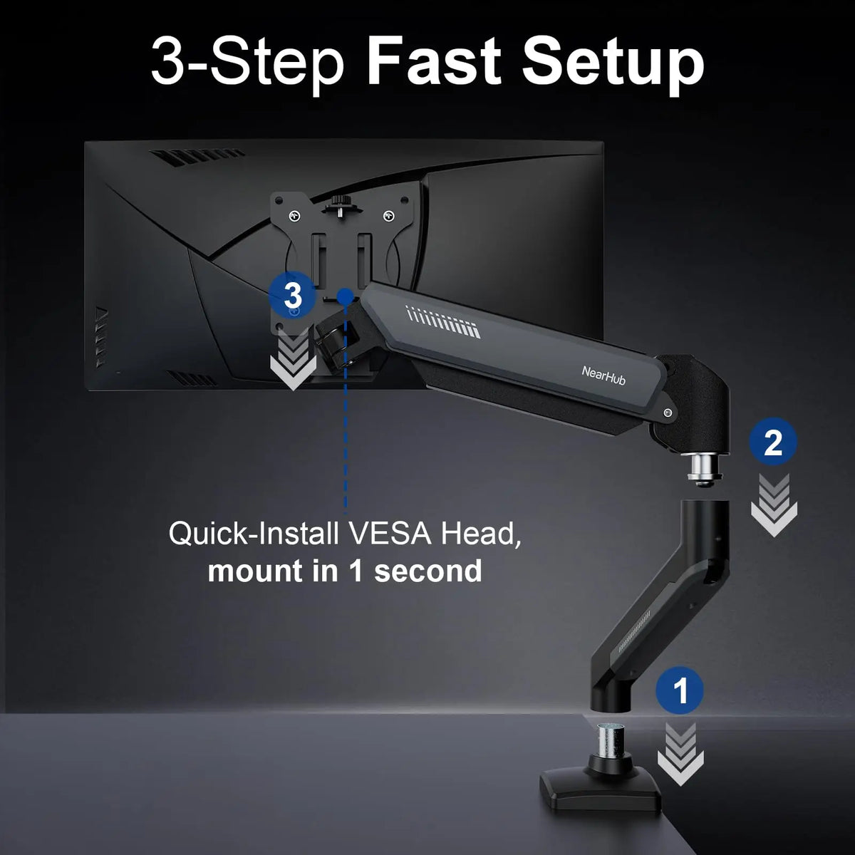 Nearhub MS-001 Single Monitor Arm Mount