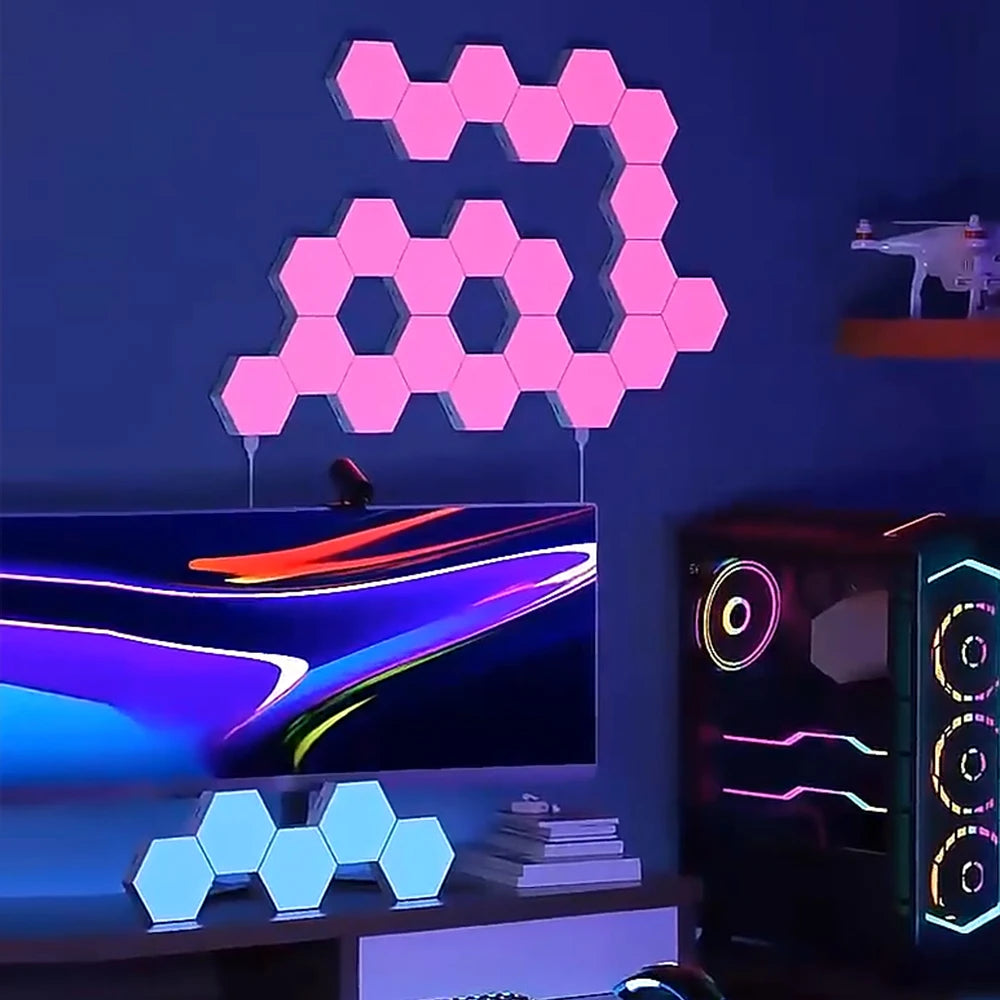 RGB Hexagonal Quantum Lamp LED Smart Wall Panels Light