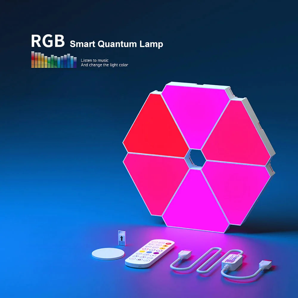 RGB Triangular Quantum Wall Lamp