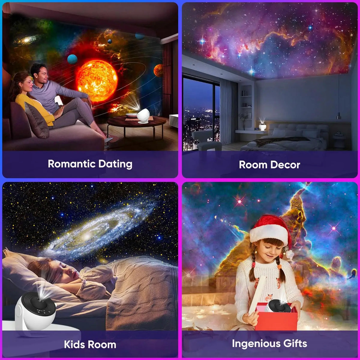 360° Starry Sky Galaxy Projector Lamp