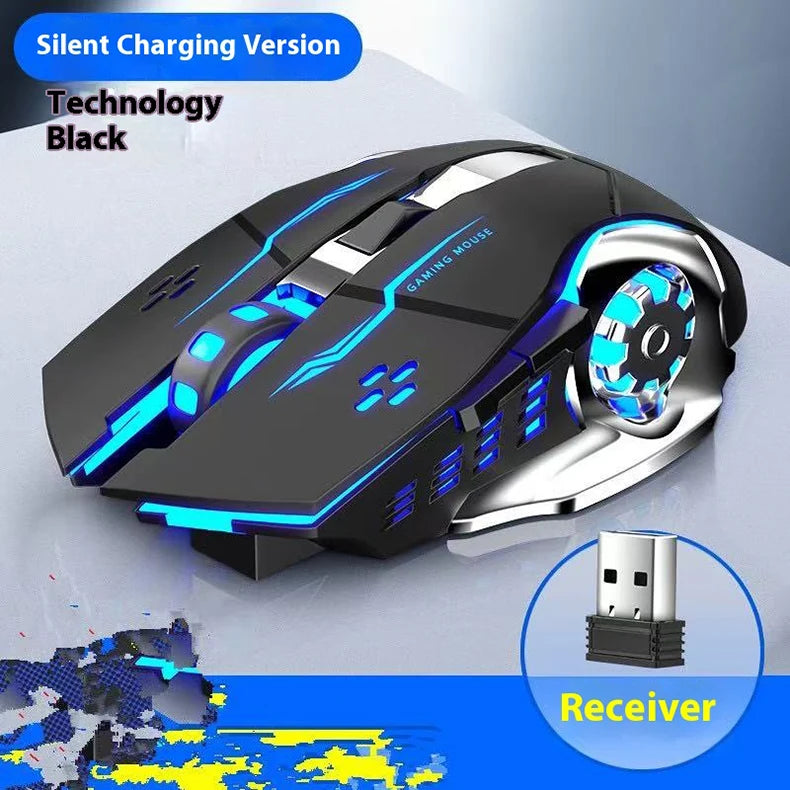 2.4G USB Bluetooth Rechargeable Wireless Mouse