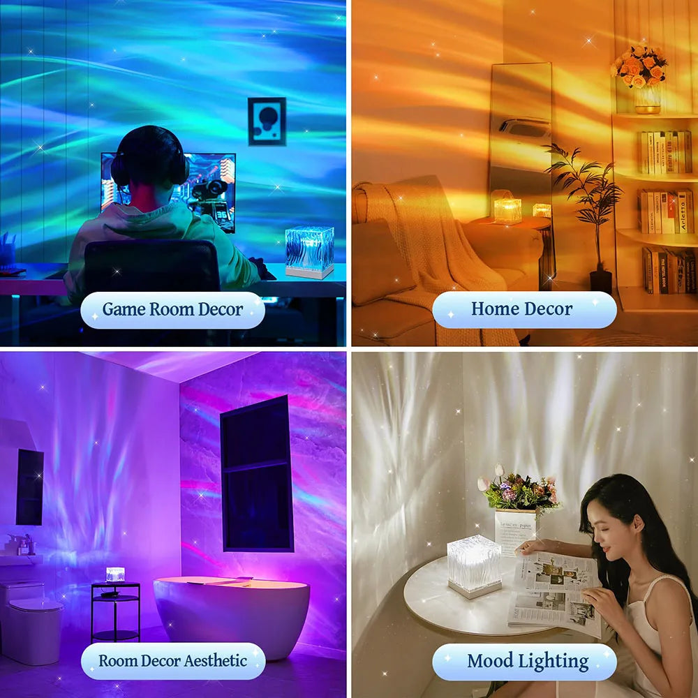 Northern Lights Ocean Sky Projector Lamp