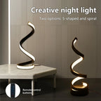 Modern USB Spiral LED Table Lamp