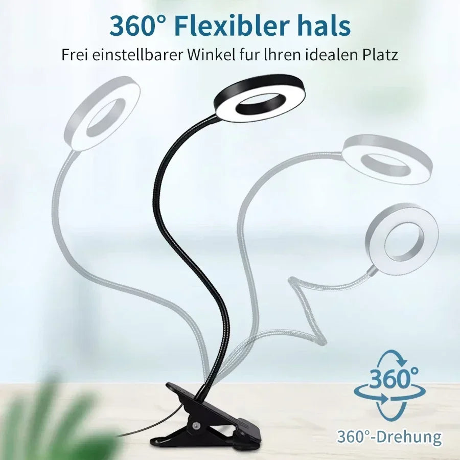 LED USB Clip-On Desk Lamp